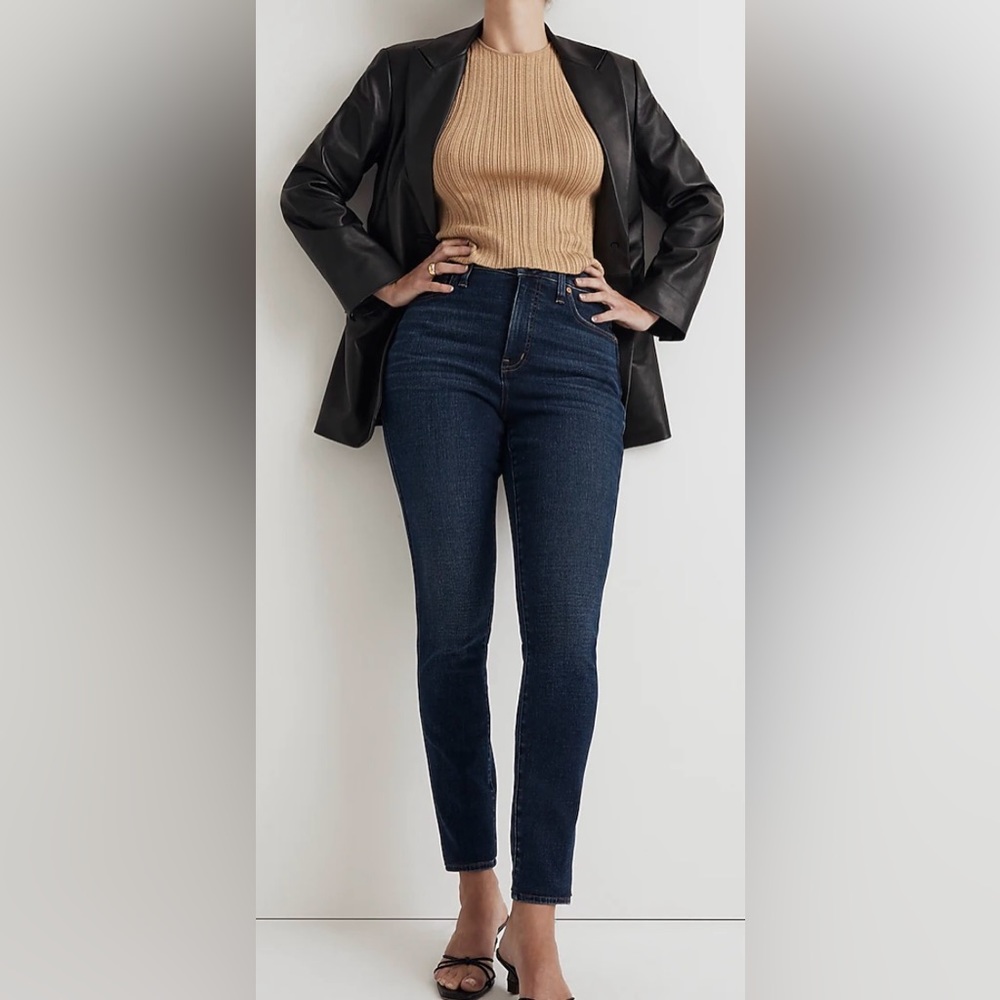 Madewell- women's jeans- Curvy High-rise Skinny- 37‎
